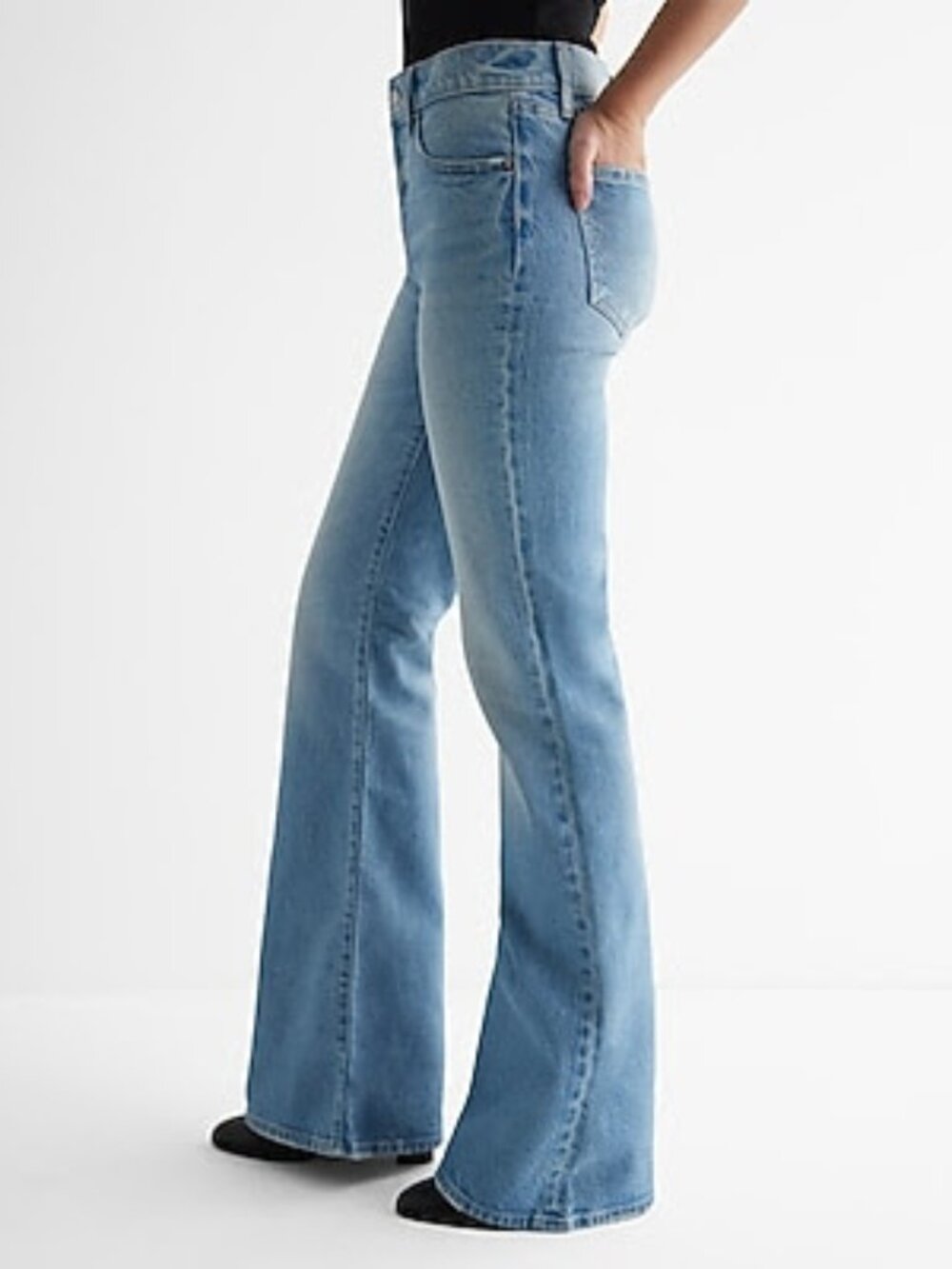 Express 70s Flare Jeans - Light Wash (Never worn)